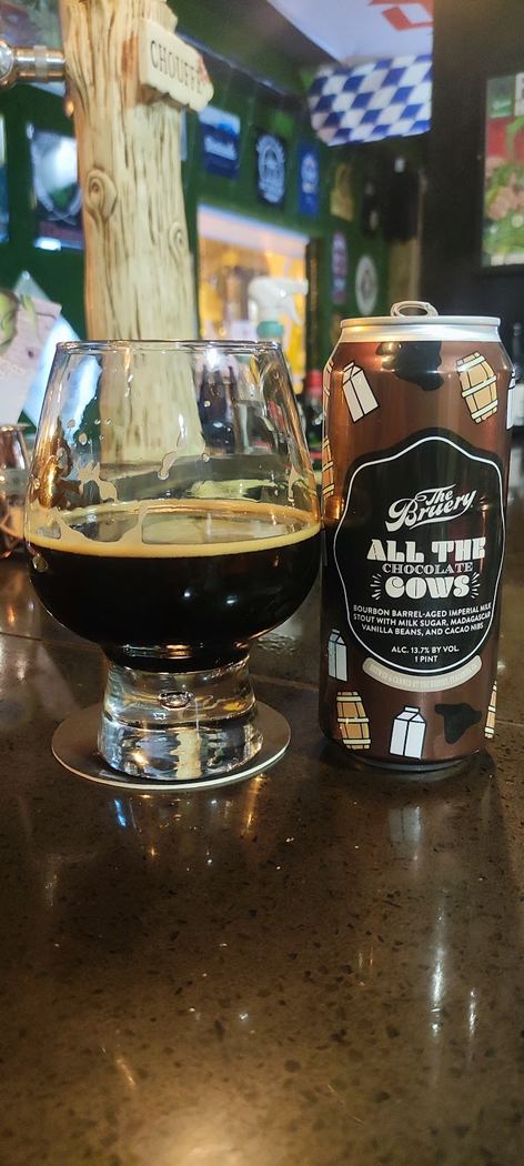 Cerveza artesanal negra stout All The Chocolate Cows